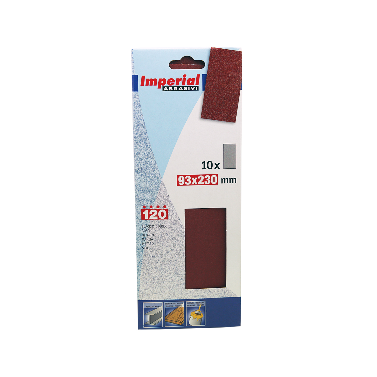 Шлиф.шкурка на бумаж.основ.93x230 P120 Imperial (10)