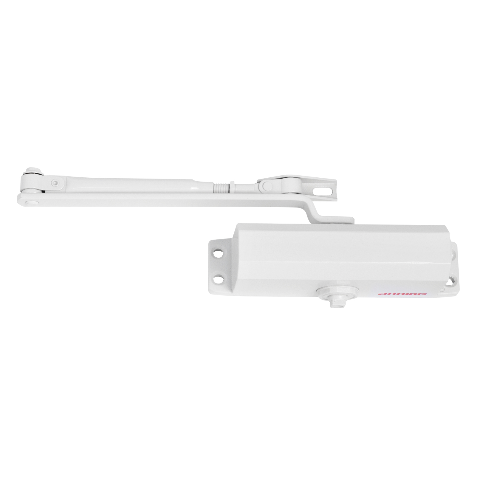 Доводчик дверной АЛЛЮР COMFORT ДД 168/3-5 A-W (до 120 кг) морозостойкий RAL9016 белый 
