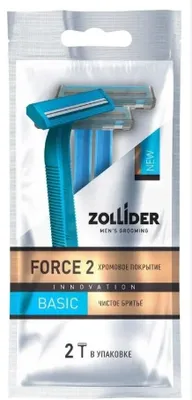 Станок бритвенный одноразовый 2шт ZOLLIDER Force 2 Basic 2 лезвия
