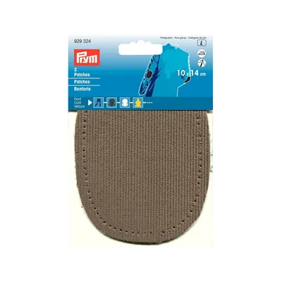 Заплатка PRYM 10 x 14 вельвет зелёный 2шт