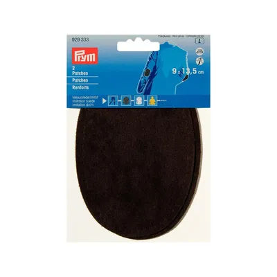 Заплатка PRYM  9 x 13,5 иск замша темно-коричневый 2шт