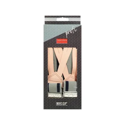 Подтяжки PRYM Profi XL 45 125 Геркулес серый синий с кож клапаном