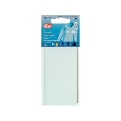 Ткань для заплаток PRYM  для приутюж 12 x 45 cm хлопок белый