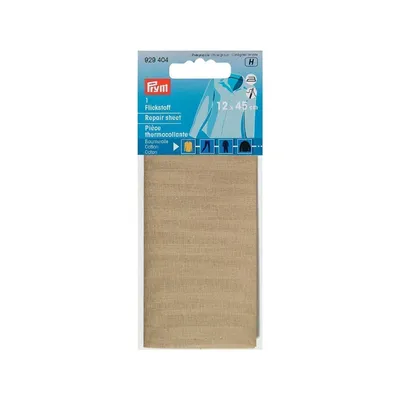 Ткань для заплаток PRYM для приутюж 12 x 45 cm  хлопок бежевый
