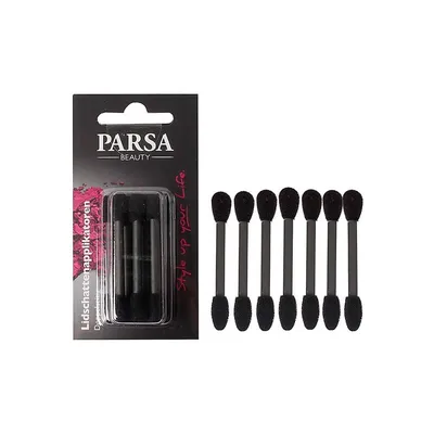 Аппликаторы для нанесения теней для век PARSA маленькие двухсторонние черный 7 шт
