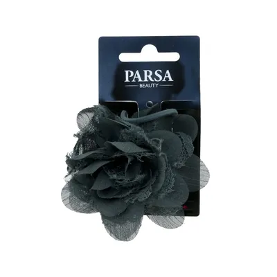 Заколка-автомат цветок для волос PARSA серый 033441