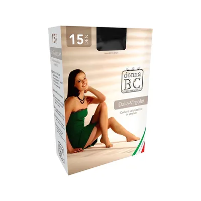 Колготки DONNA BC Dalia Virgolet 15 den черный 1 2