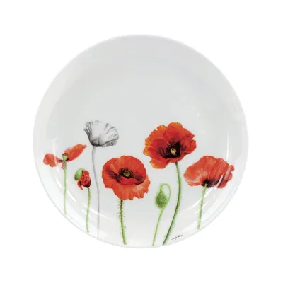 Тарелка десертная Ashdene Poppies Маки 15х15см фарфор