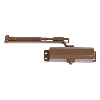 Доводчик дверной АЛЛЮР COMFORT ДД 168/3-5 A-C (до 120 кг) морозостойкий RAL8024 коричневый — фото 1