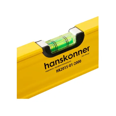 Уровень алюминиевый 2000мм 3 глазка Hanskonner — фото 2