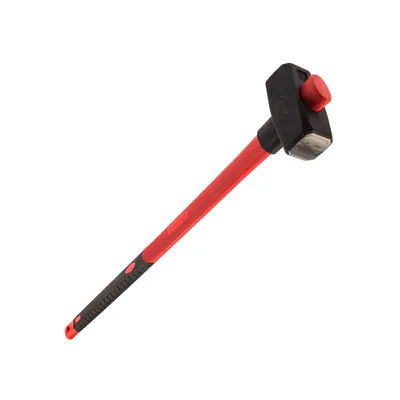 Кувалда 4,0 кг фибергласовая обрезиненная ручка VERTEXTOOLS — фото 1